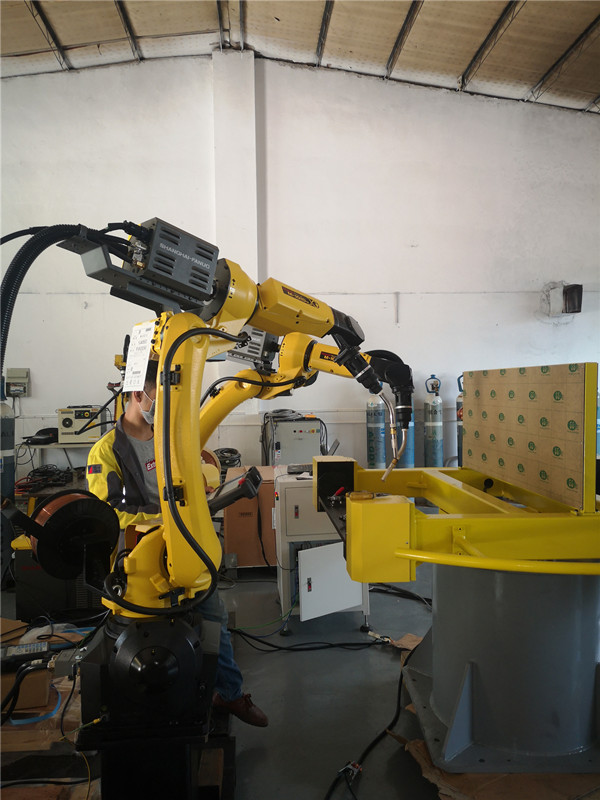 雙工位發(fā)那科焊接機器人
